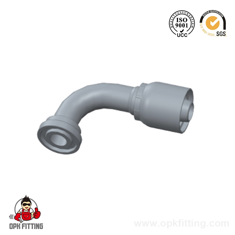 87691-RW 90° SAE Príruba 6000 PSI